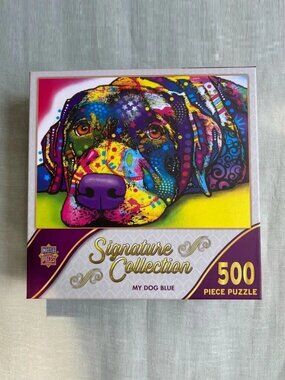 NWT MasterPieces My Dog Blue Dean Russo 500 piece jigsaw Puzzle